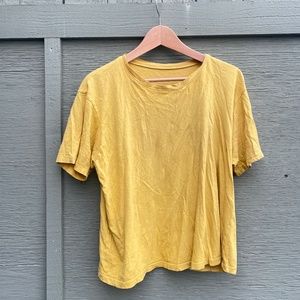 Pansy Co yellow cotton tee